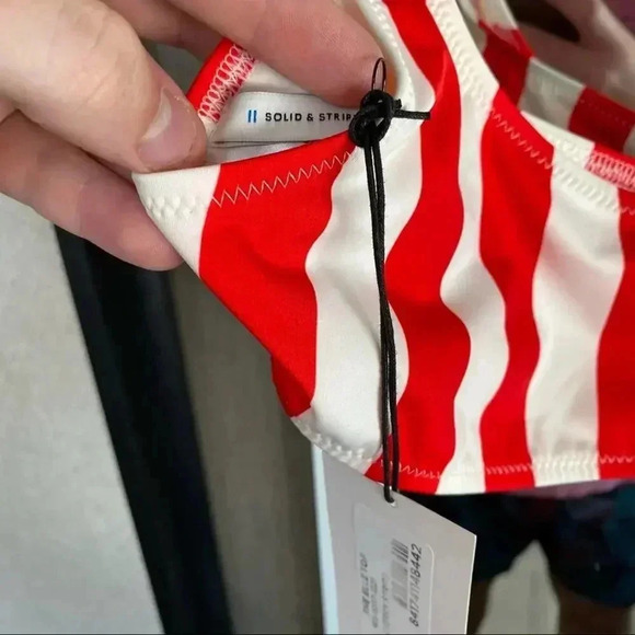 776 NWT Solid & Striped Women’s Bikini Top - Picture 2 of 4